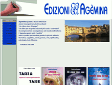 Tablet Screenshot of edizioniagemina.it